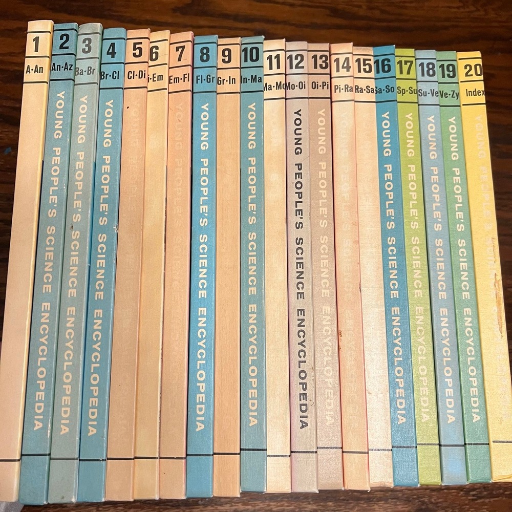 Vintage Young People's Science Encyclopedia 20 Volume Set (x-98)